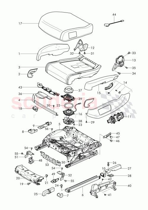 Part Diagram for Bentley 3W3 881 404 AE