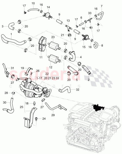 Part Diagram for Bentley 3W0612921H