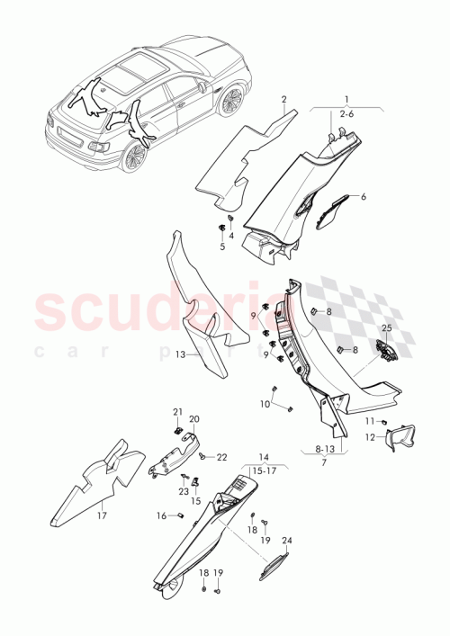 Part Diagram for Bentley 36A 867 766 A
