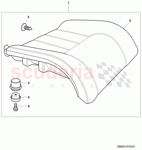 Part Diagram for Bentley 3W3 885 031 A