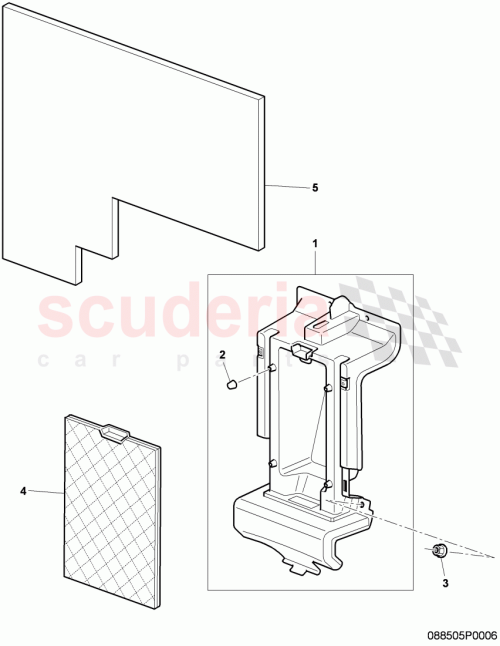Part Diagram for Bentley 3W8857725A