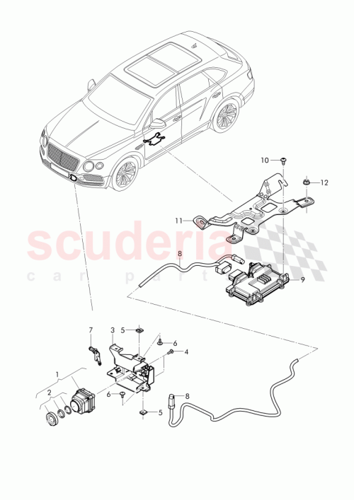 Part Diagram for Bentley 4G0 998 552