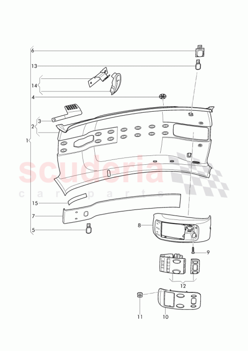 Part Diagram for Bentley 3W8 867 501 BF