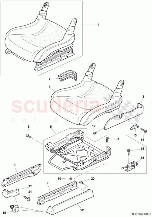 Part Diagram for Bentley 3W8881086C