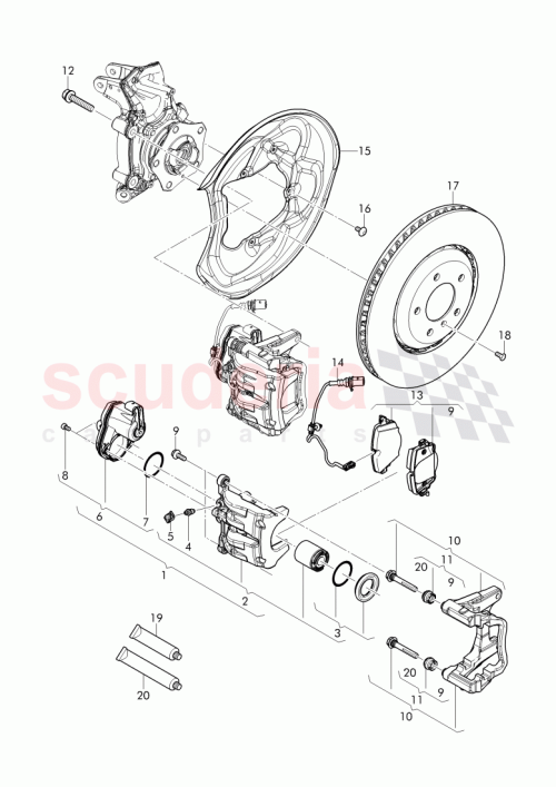 Part Diagram for Bentley 1K0615273C
