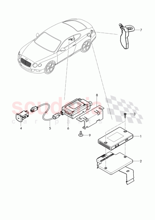 Part Diagram for Bentley 3W0 971 157 A