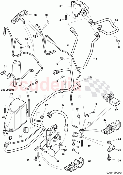 Part Diagram for Bentley 3W8201983B