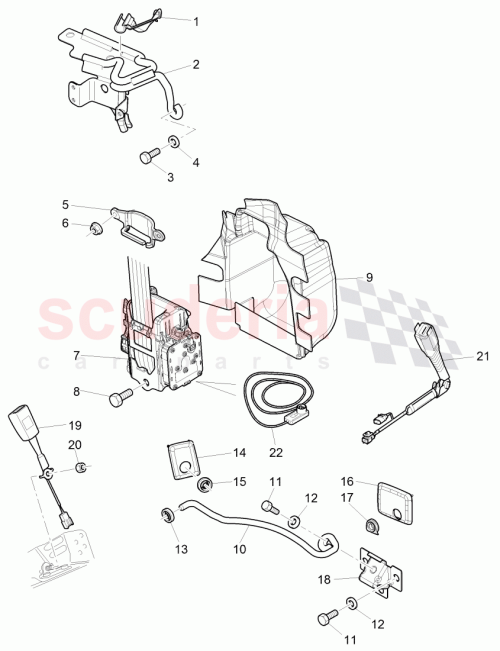 Part Diagram for Bentley 3W7868234