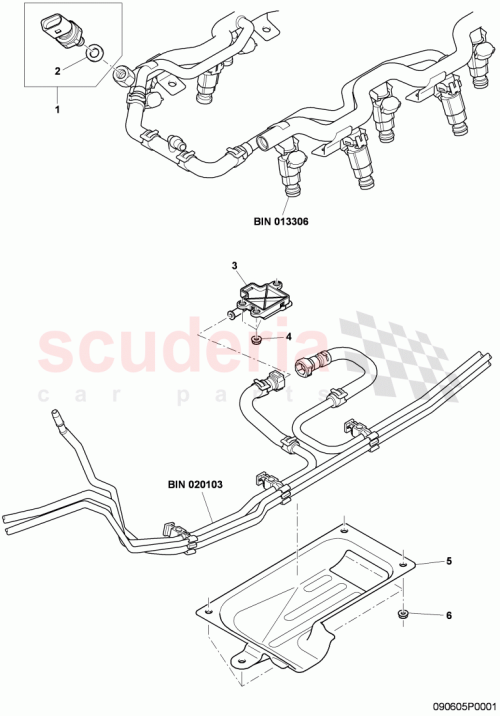 Part Diagram for Bentley 06E906149B