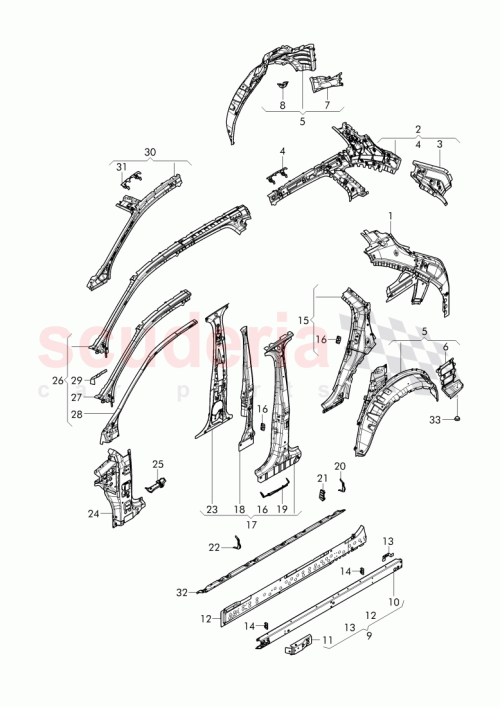 Part Diagram for Bentley 36A 809 409 F