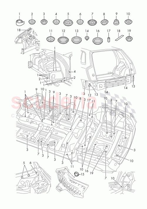 Part Diagram for Bentley 1K0899185
