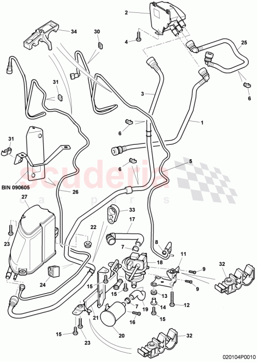 Part Diagram for Bentley 3W8201160B