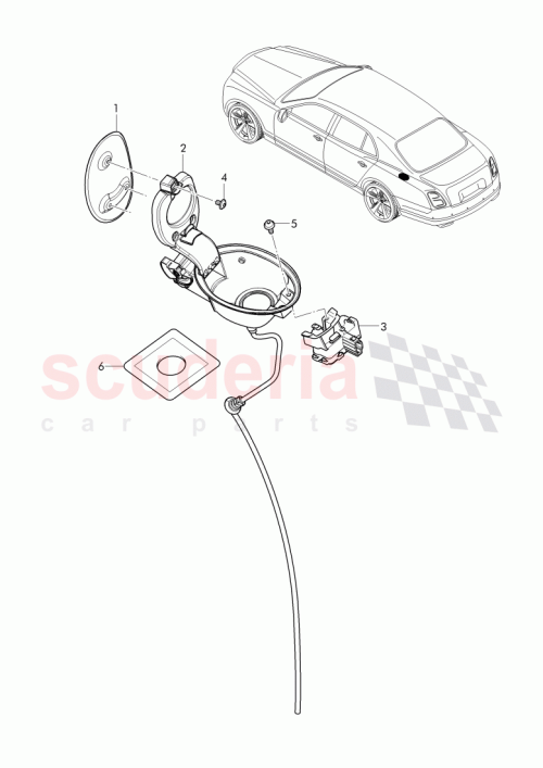 Part Diagram for Bentley 3Y5809905