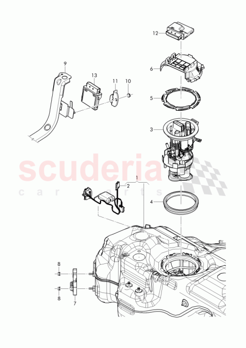 Part Diagram for Bentley 1J0919133B