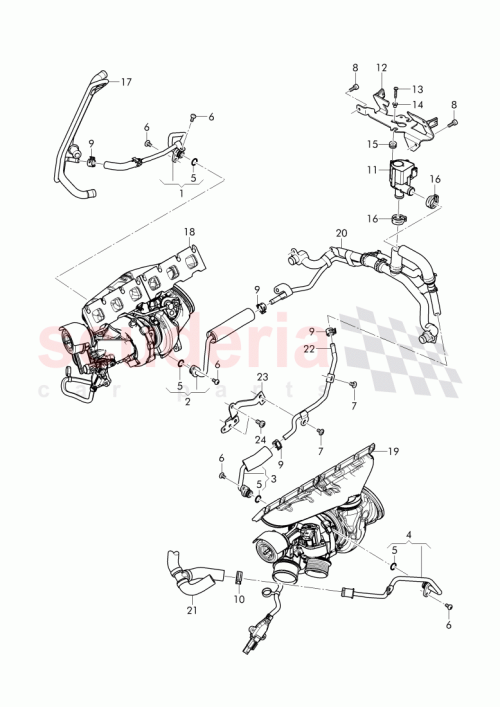 Part Diagram for Bentley 07P121079AA