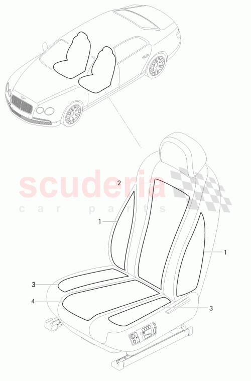Part Diagram for Bentley 4W0 963 573