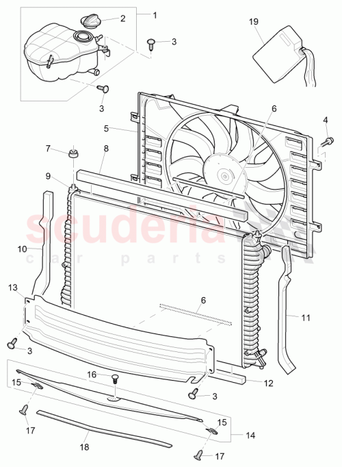 Part Diagram for Bentley 3W0121281E