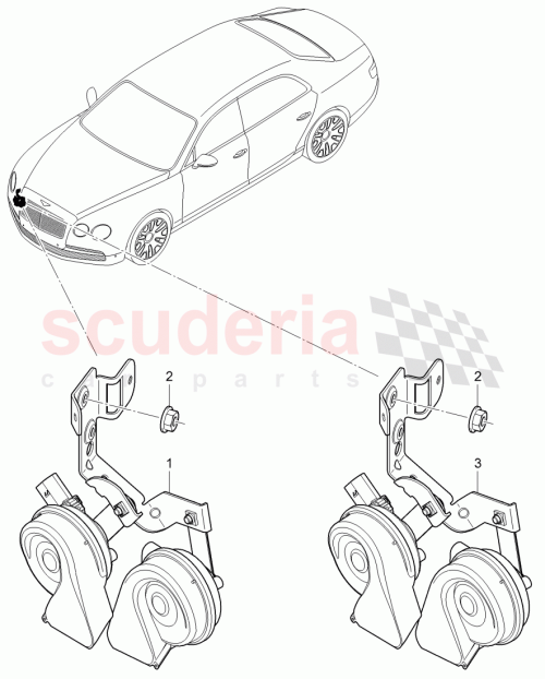 Part Diagram for Bentley 4W0 951 167 C