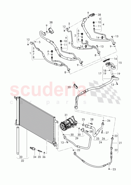 Part Diagram for Bentley 36A 816 741 A