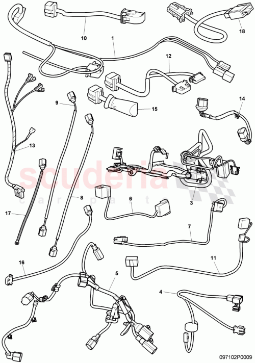 Part Diagram for Bentley 3W0971710