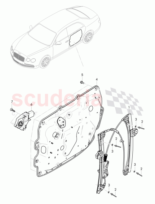 Part Diagram for Bentley 4W0 839 462 A