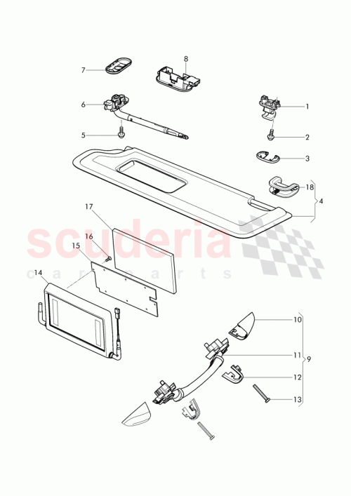 Part Diagram for Bentley 3Y5 857 073 B