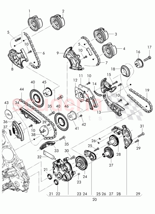 Part Diagram for Bentley 079 109 470 A