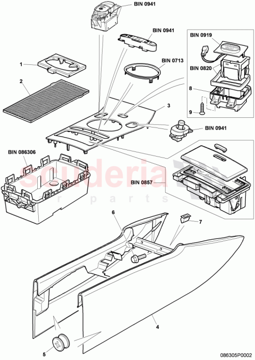 Part Diagram for Bentley 3W0863243L