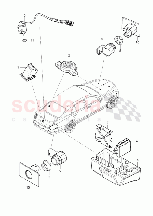 Part Diagram for Bentley 4H0907441A