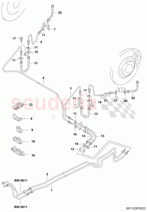 Part Diagram for Bentley 4E0611845D