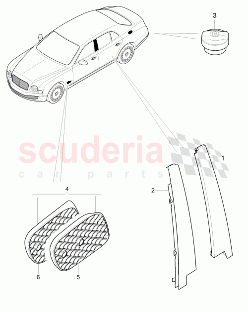Part Diagram for Bentley JNV 821 273