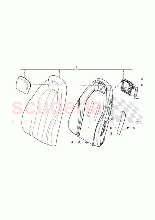 Part Diagram for Bentley 3W8 885 806 J