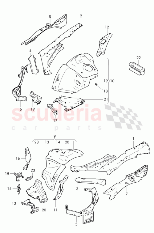 Part Diagram for Bentley 3W0422162A