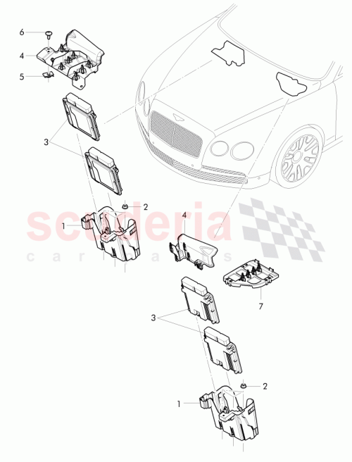 Part Diagram for Bentley 4W2 906 269