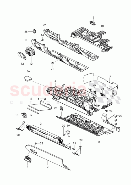 Part Diagram for Bentley 3Y2 857 186 A