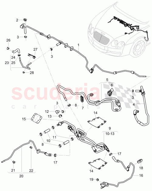 Part Diagram for Bentley 3W0612391H