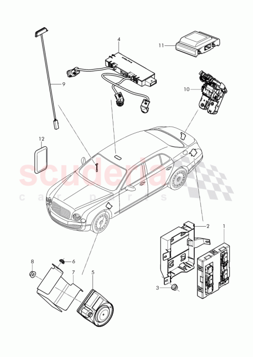 Part Diagram for Bentley 3Y0951169