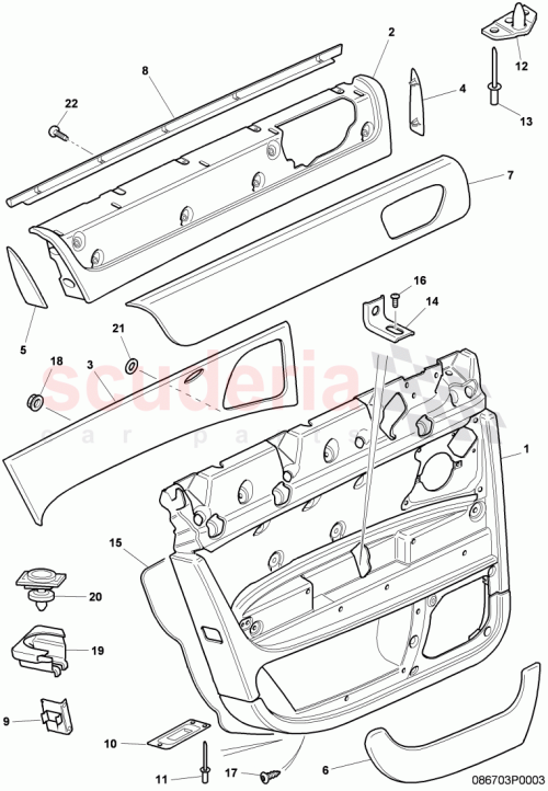 Part Diagram for Bentley 3W5867107A