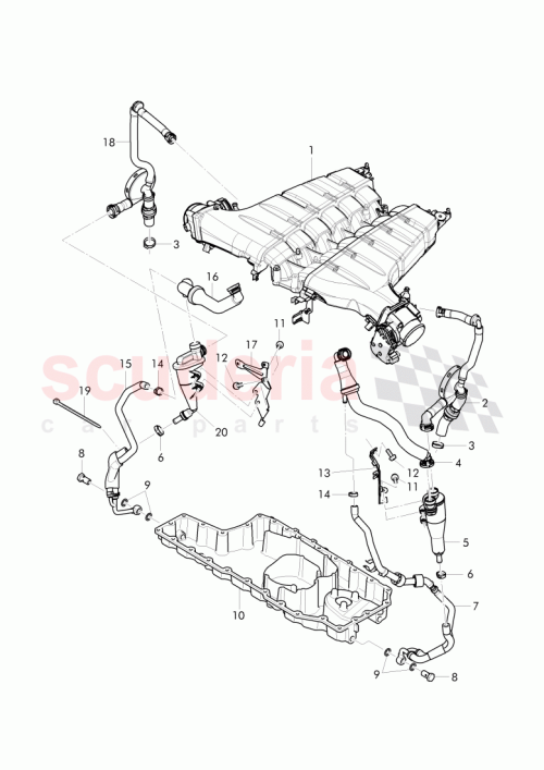 Part Diagram for Bentley 07C 103 474 T