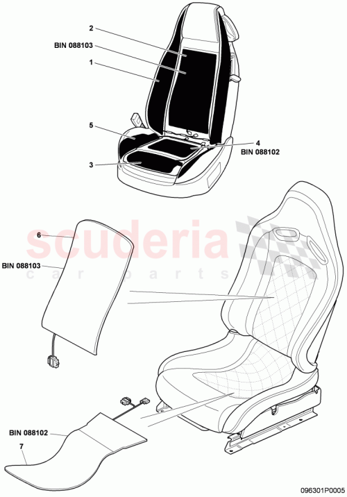 Part Diagram for Bentley 3W0963555M