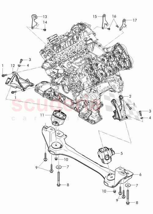 Part Diagram for Bentley 3W0 199 205 A