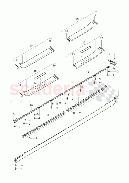 Part Diagram for Bentley 4W0 853 538 D