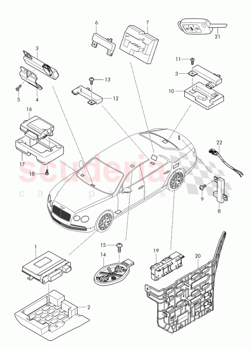 Part Diagram for Bentley 4W0 907 341 A