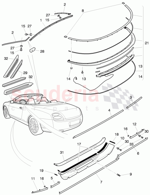 Part Diagram for Bentley 3W7853327H