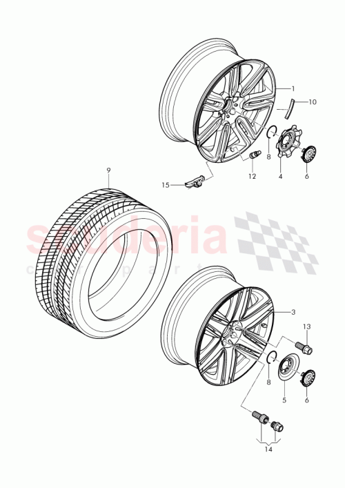 Part Diagram for Bentley 3W0 601 025 FE