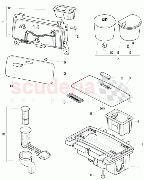 Part Diagram for Bentley 3W0857413