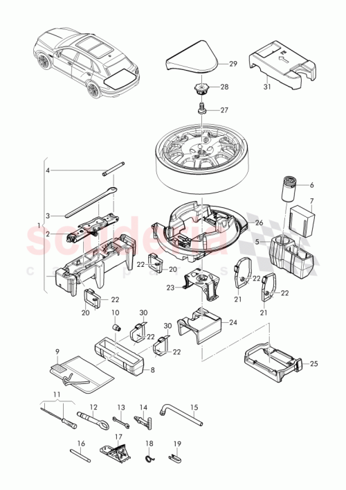 Part Diagram for Bentley 4H0 805 615