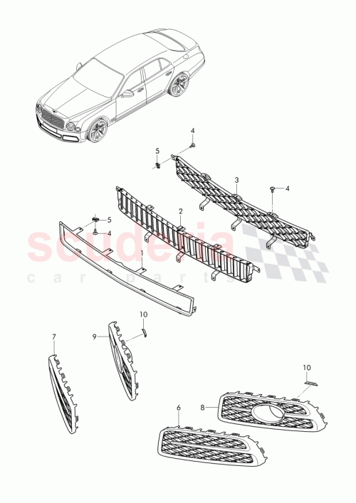Part Diagram for Bentley 7L5 018 897 A