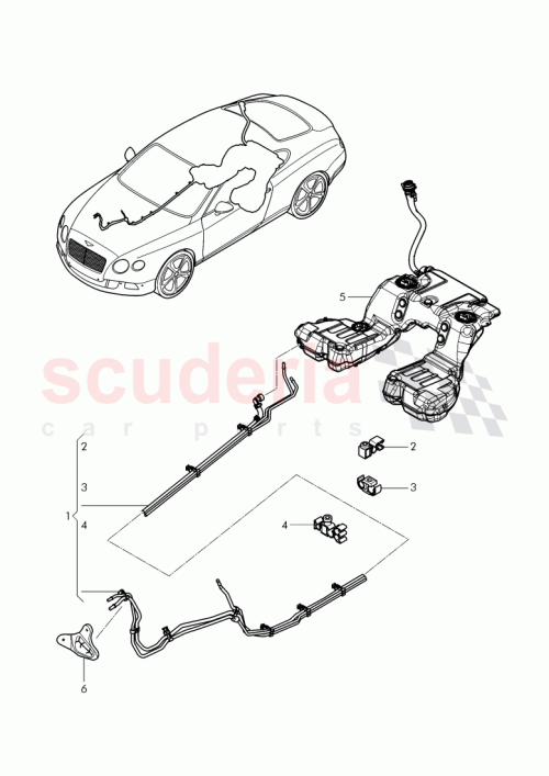 Part Diagram for Bentley 3W0 201 329