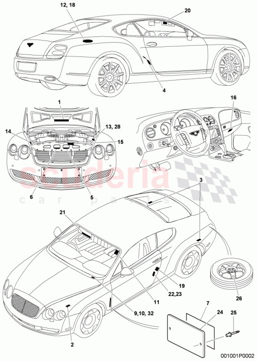 Part Diagram for Bentley 3W0 010 683 F